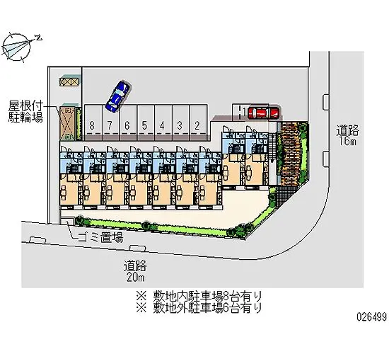 ★手数料０円★名護市宇茂佐　月極駐車場（LP）